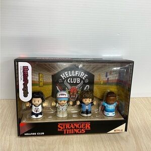 Fisher Price Stranger Things Little People Collector Hellfire Club Set New